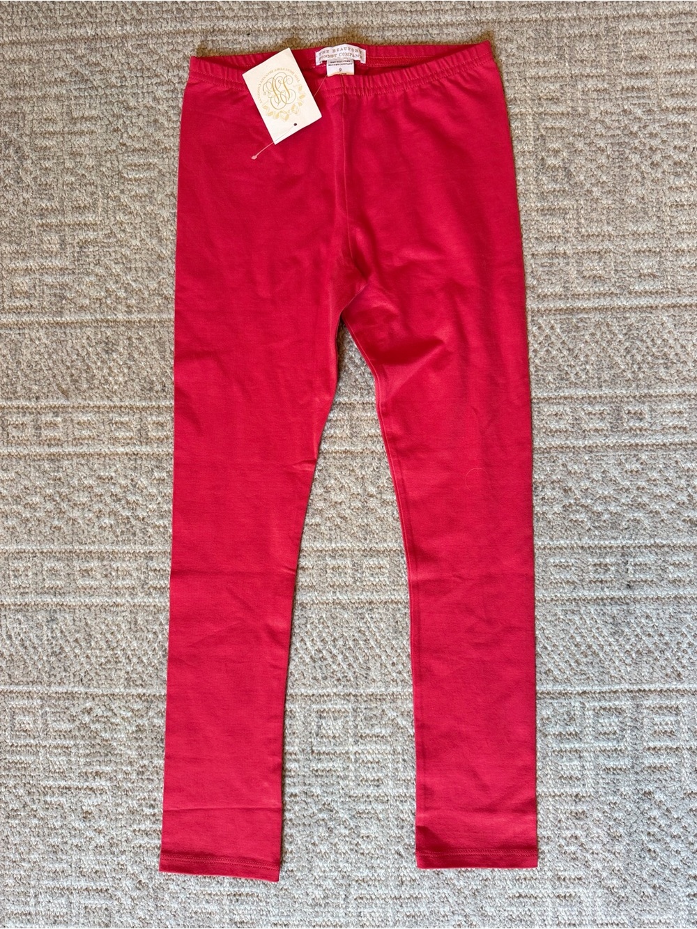 NWT TBBC Beaufort Bonnet company Girls' Richmond Red Leggings Mitzy Sue Slacks 9